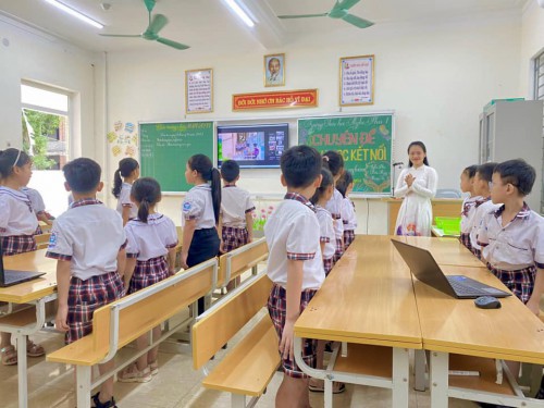 Chuyên môn trường Tiểu học Nghi Phú 1 tổ chức thành công chuyên đề Dạy học kết nối